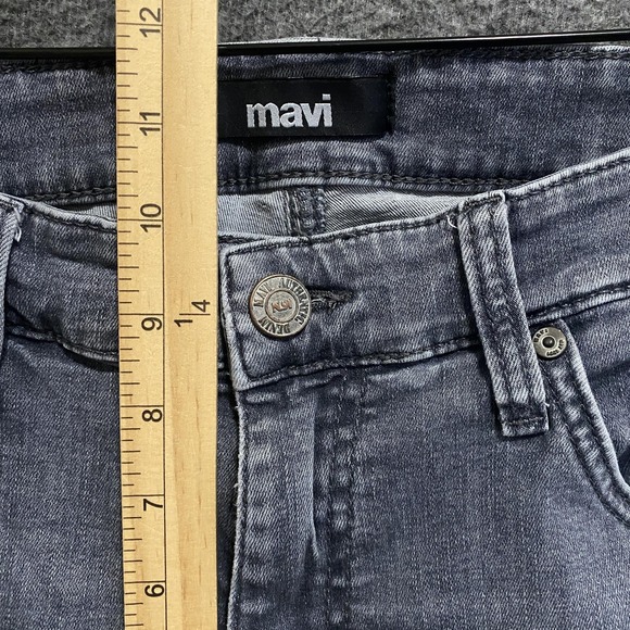 Mavi Zach Straight Leg Jeans Men 33x32 Gray Stretch Denim Five Pocket Faded Wash - Picture 3 of 11